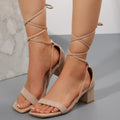 Summer sandals with a wide heel, perfect for your day