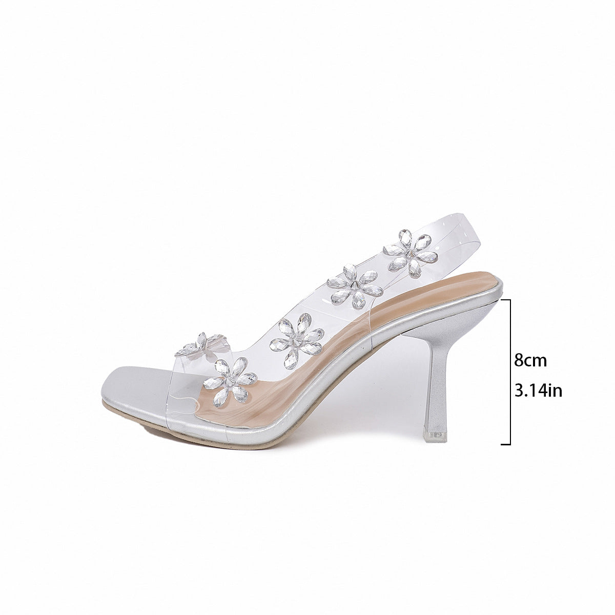 A transparent and elegant sandal for your occasion to give you a touch of allure.